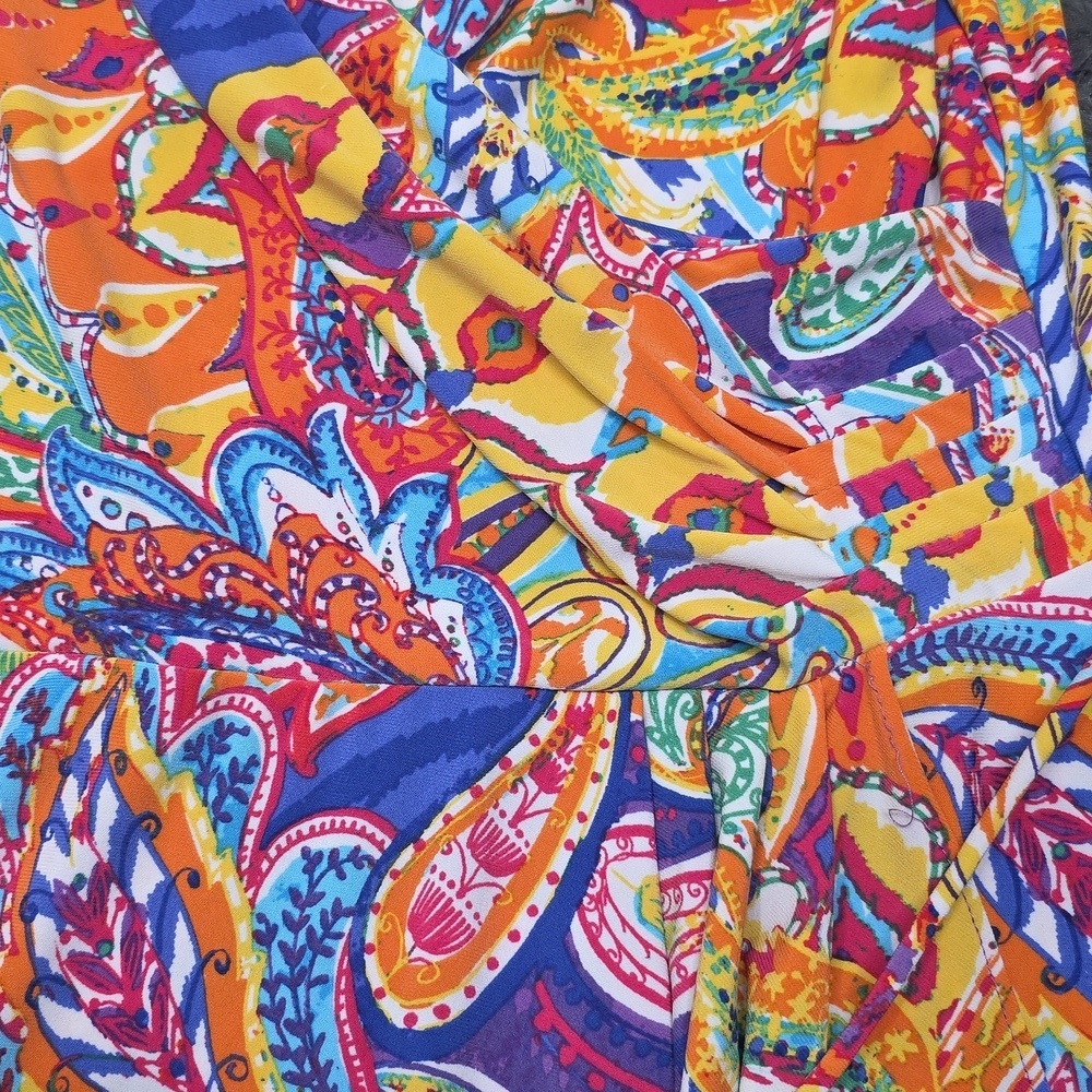 Ralph Lauren -Paisley Midi Dress- Size M - Picture 4 of 5